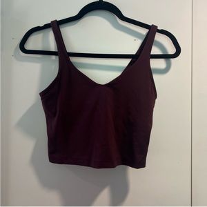 Maroon Lululemon Align Tank (Size 6)